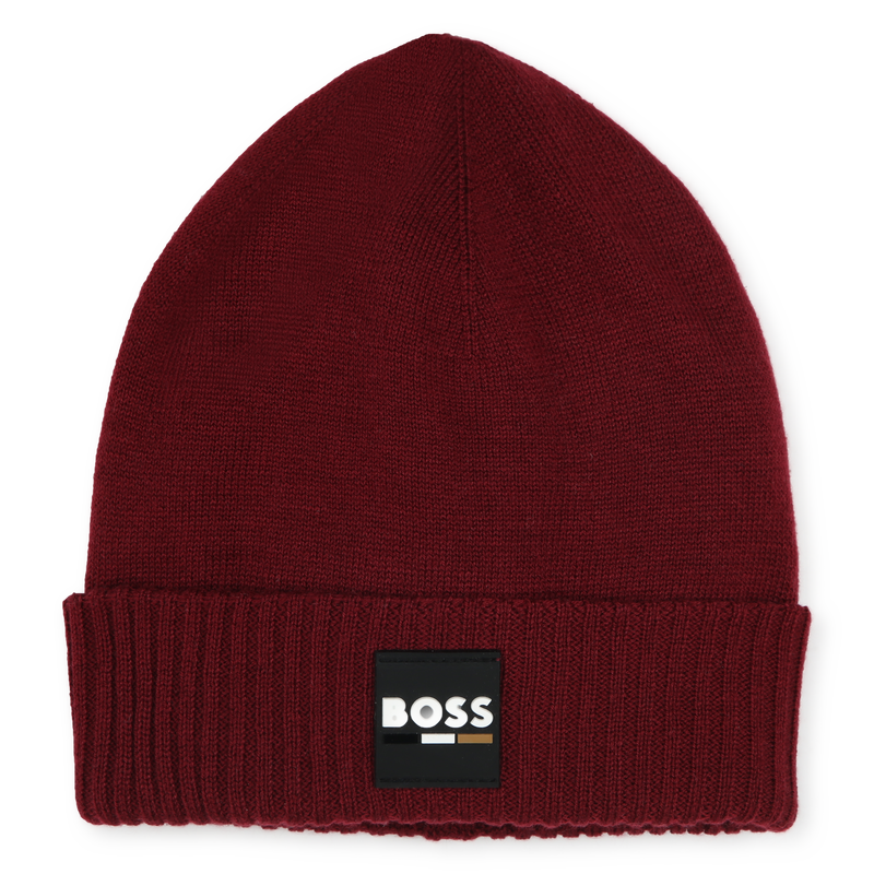 Knitted Fold-Up Beanie BOSS 
                    BOY