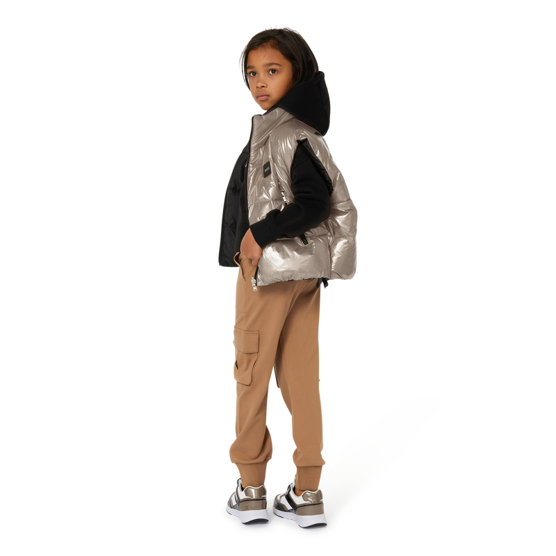 Reversible zip-up puffer vest BOSS 
                    GIRL