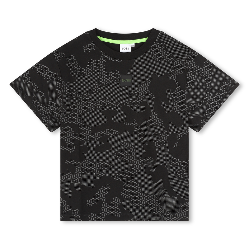 T-shirt with reflective print BOSS 
                    BOY
