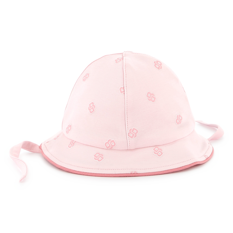 Cotton hat with chin ties BOSS 
                    GIRL