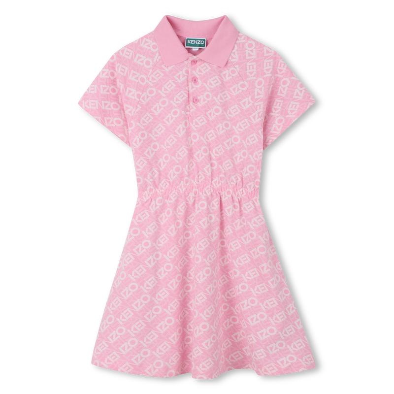 Raglan sleeve polo dress KENZO KIDS 
                    GIRL