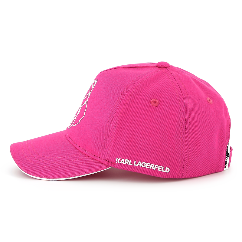 Adjustable cotton baseball cap KARL LAGERFELD KIDS 
                    GIRL