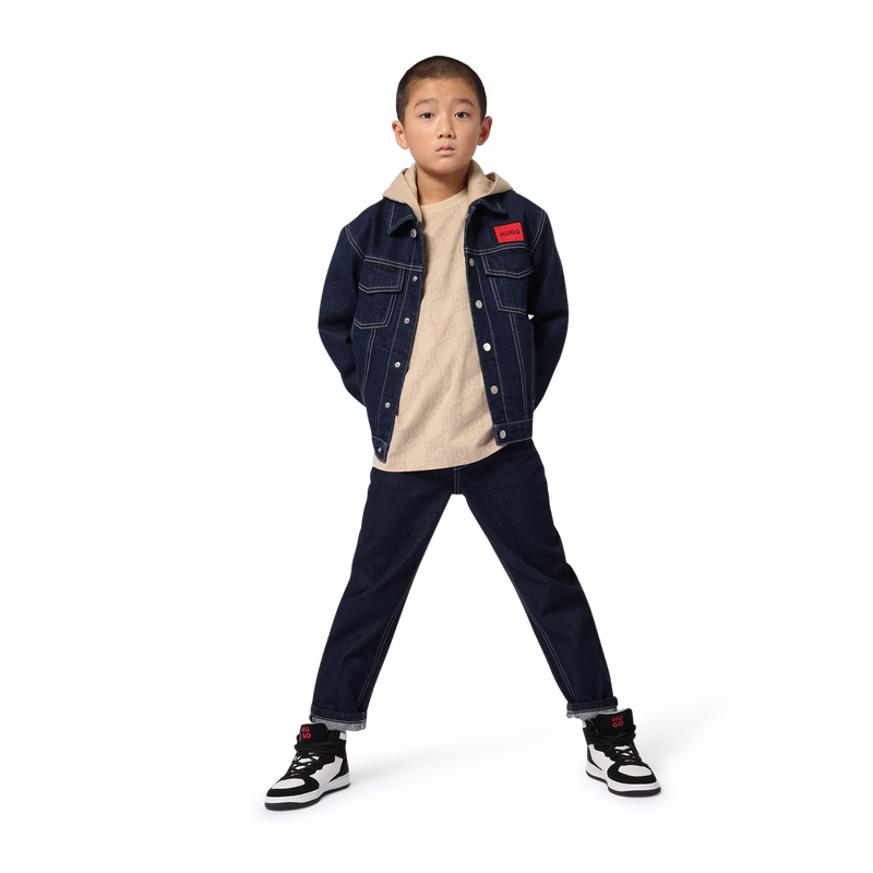 Hooded Denim Jacket HUGO 
                    BOY