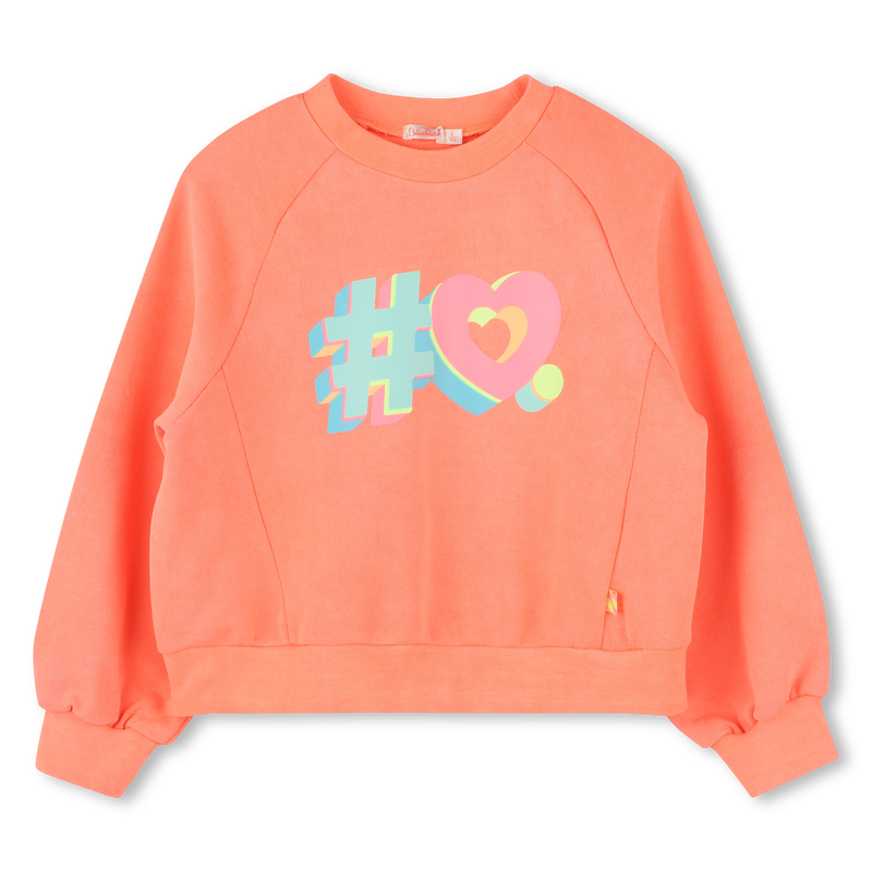Dyed fleece sweatshirt BILLIEBLUSH 
                    GIRL
