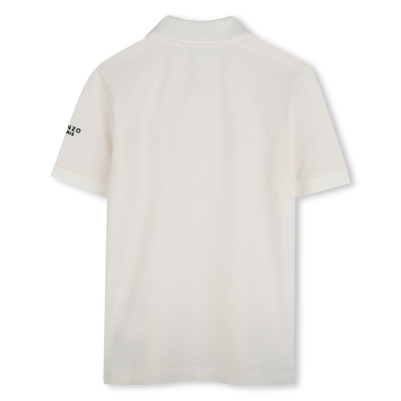 Short-sleeved cotton polo KENZO KIDS 
                    UNISEX