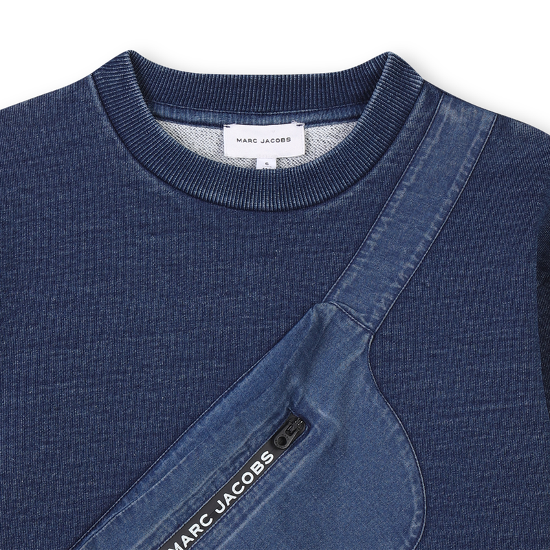 Printed fleece sweatshirt THE MARC JACOBS 
                    BOY
