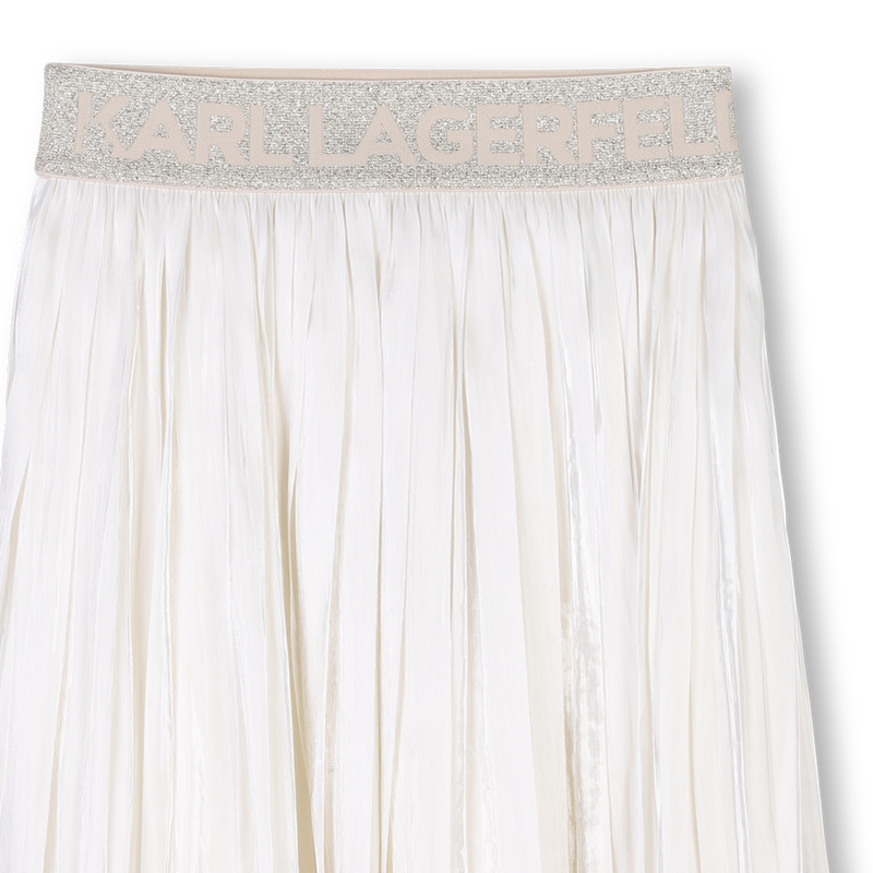 Pleated voile skirt KARL LAGERFELD KIDS 
                    GIRL
