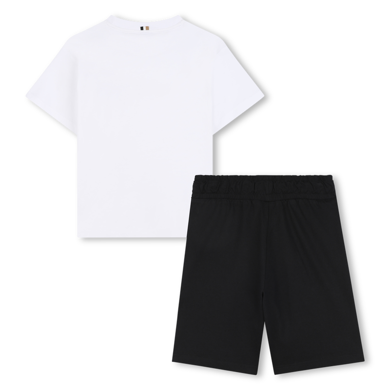 Cotton T-shirt and shorts BOSS 
                    BOY