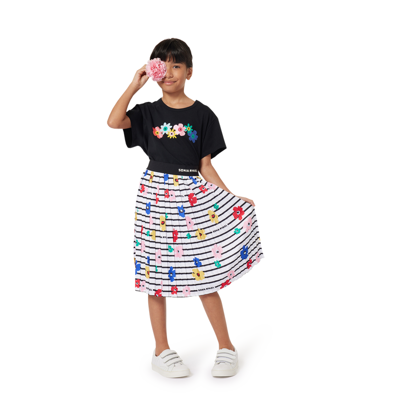 Long Printed Pleated Skirt SONIA RYKIEL 
                    GIRL