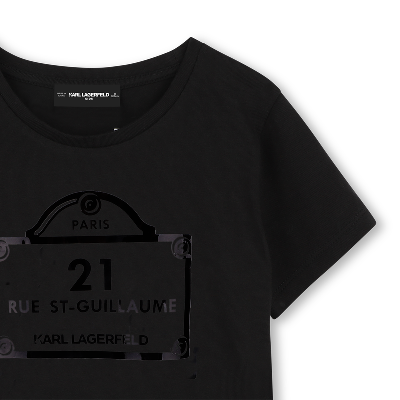 T-shirt with prints KARL LAGERFELD KIDS 
                    GIRL