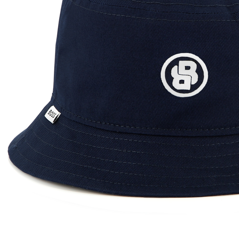Embroidered cotton bucket hat BOSS 
                    BOY
