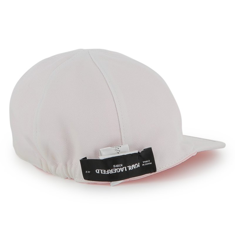 Reversible cotton cap KARL LAGERFELD KIDS 
                    GIRL