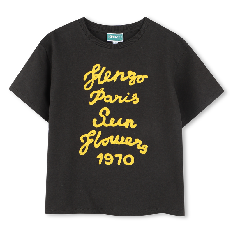 Embroidered cotton T-shirt KENZO KIDS 
                    BOY