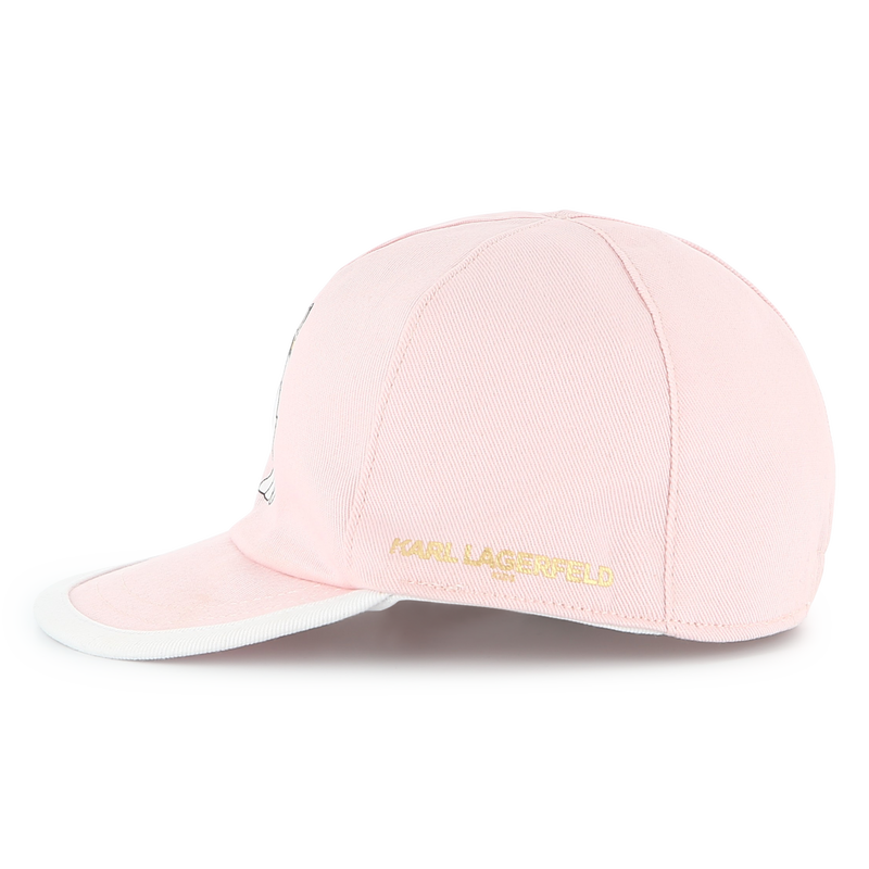 Reversible cotton cap KARL LAGERFELD KIDS 
                    GIRL