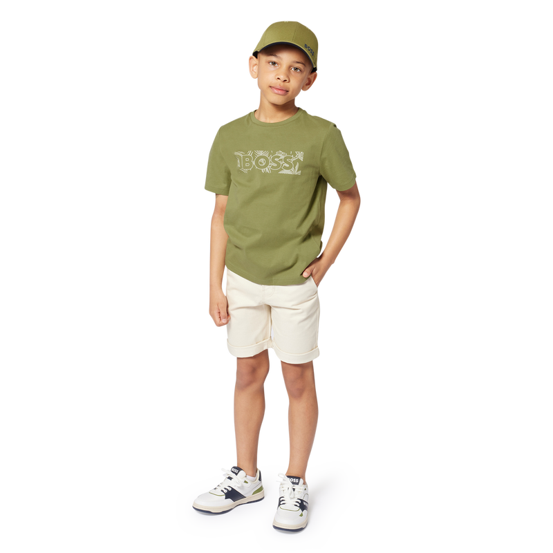 Short-sleeved cotton T-shirt BOSS 
                    BOY