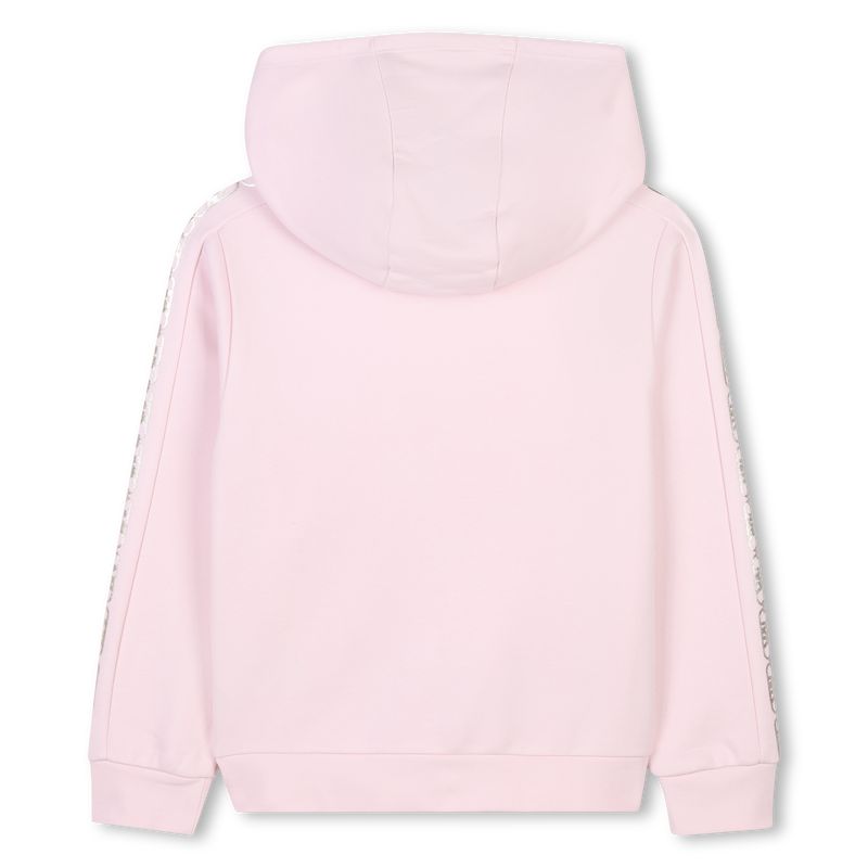 Hooded fleece cardigan MICHAEL KORS 
                    GIRL