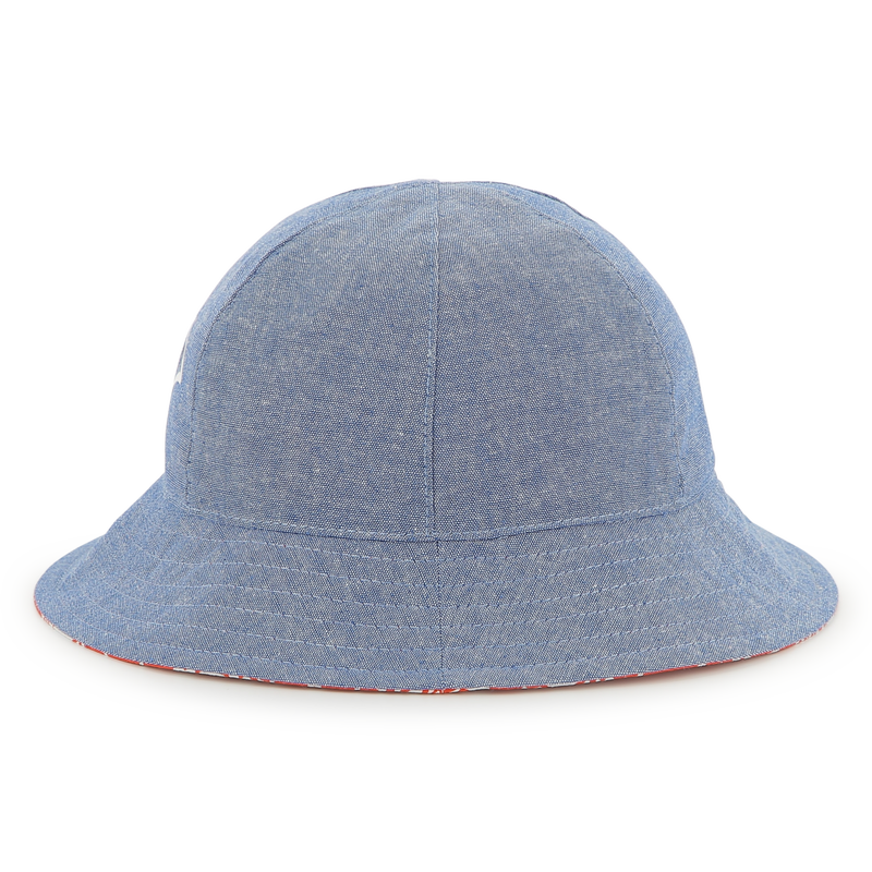 Reversible cotton bucket hat KENZO KIDS 
                    UNISEX