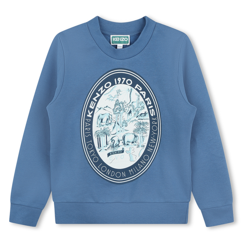 Printed Fleece Sweatshirt KENZO KIDS 
                    BOY