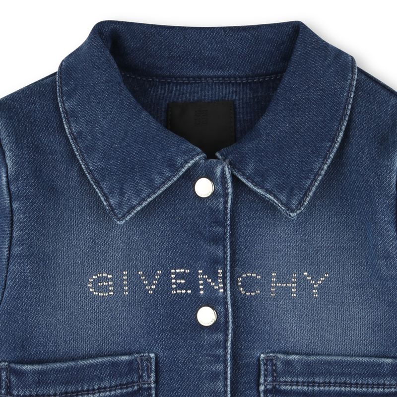 Buttoned fleece denim jacket GIVENCHY 
                    GIRL