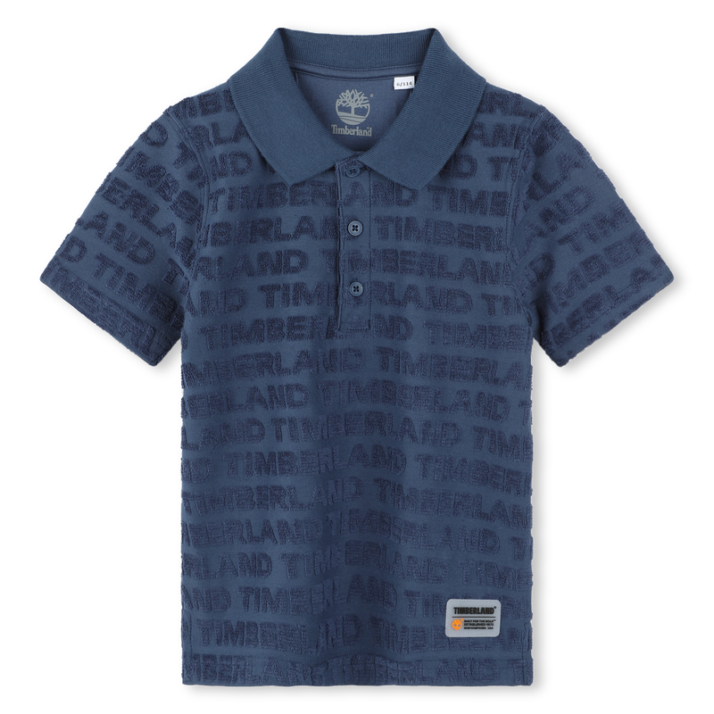 Short-Sleeved Terry Polo Shirt TIMBERLAND 
                    BOY