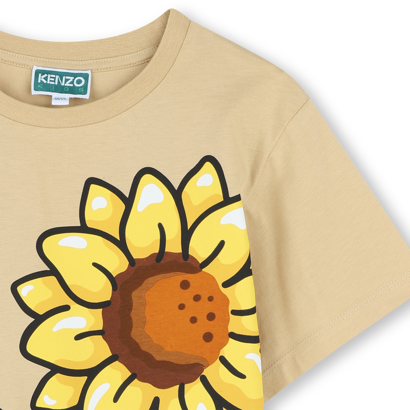Sunflower-print T-shirt KENZO KIDS 
                    GIRL