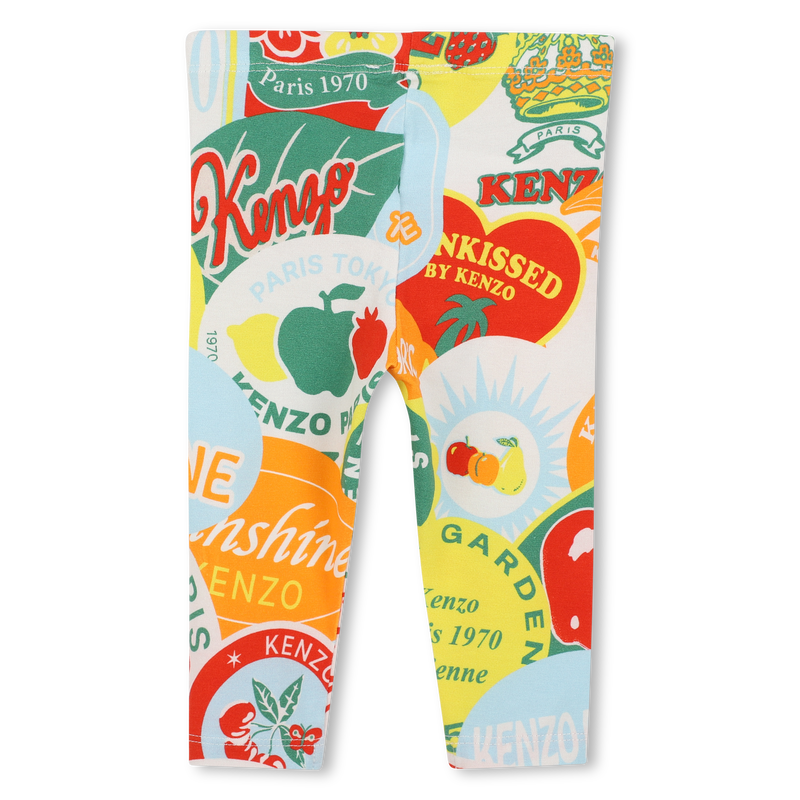 Cotton T-shirt and leggings KENZO KIDS 
                    GIRL