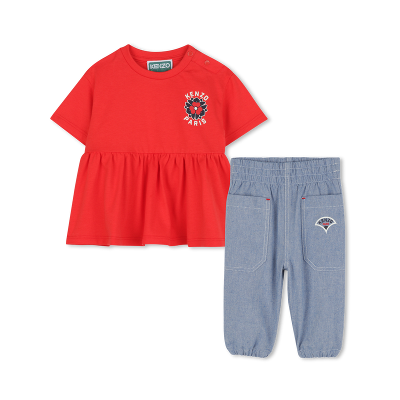 Trousers and blouse set KENZO KIDS 
                    GIRL