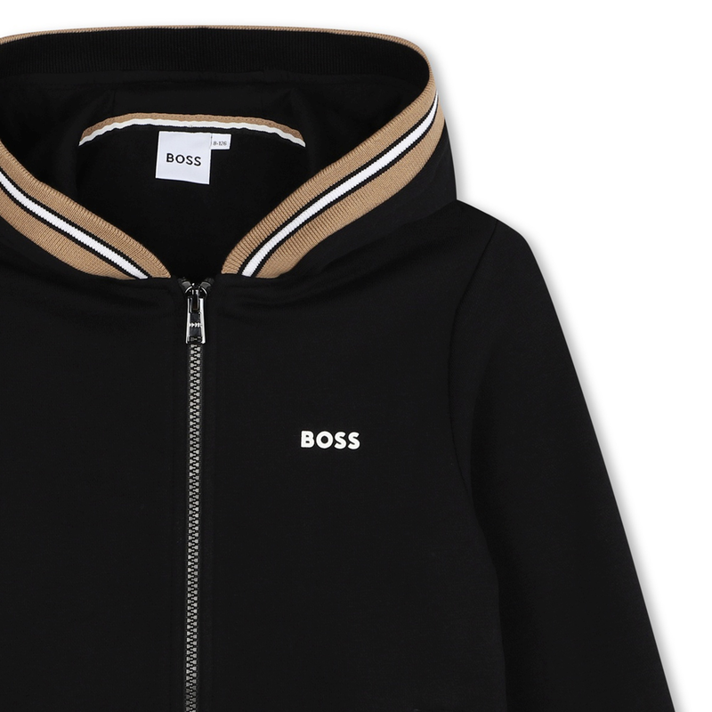 Hooded Zip-Up Cardigan BOSS 
                    BOY