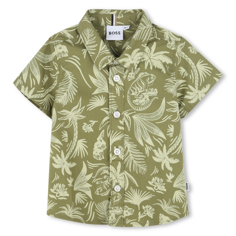 Printed poplin shirt BOSS 
                    BOY