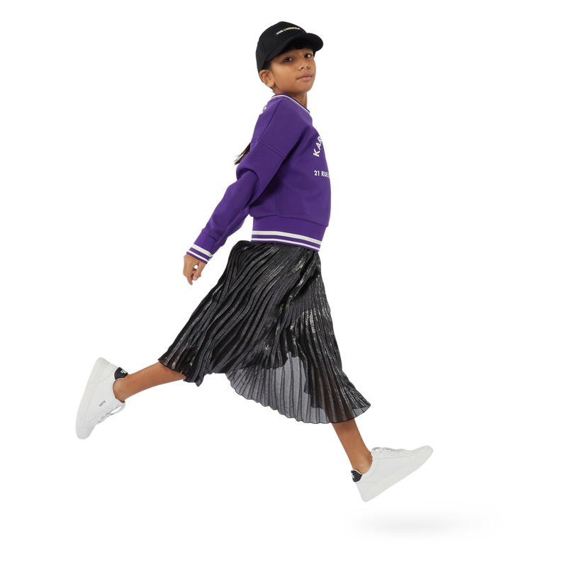 Pleated Midi Skirt KARL LAGERFELD KIDS 
                    GIRL