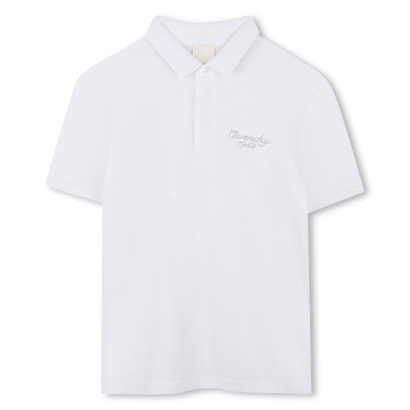 Short-sleeved cotton polo GIVENCHY 
                    BOY