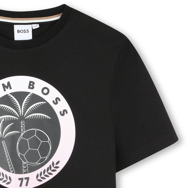 Short-sleeved cotton T-shirt BOSS 
                    BOY