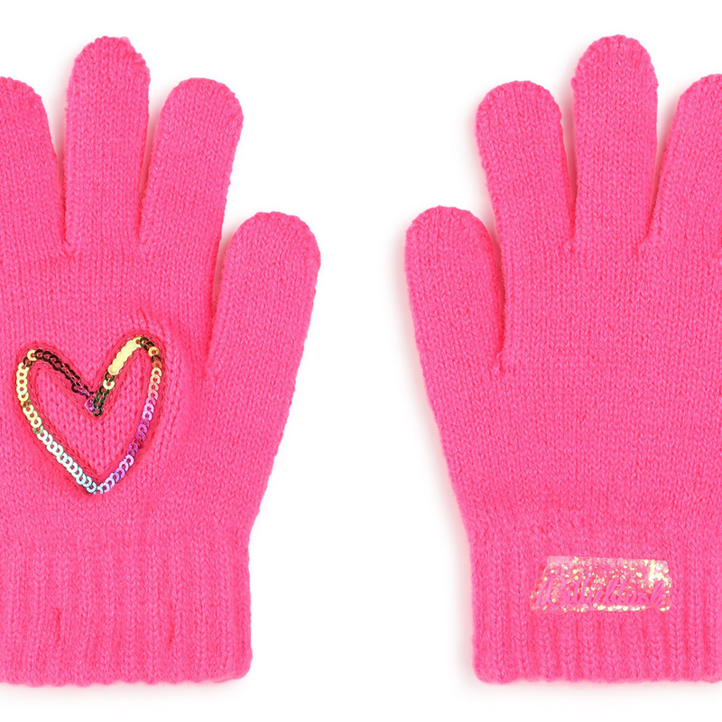 Sequin Heart Gloves BILLIEBLUSH 
                    GIRL