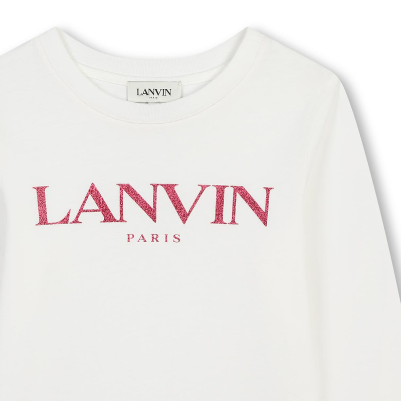 Sequin Logo T-Shirt LANVIN 
                    GIRL