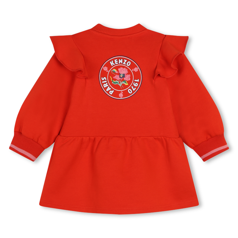 Ruffled Fleece Dress KENZO KIDS 
                    GIRL