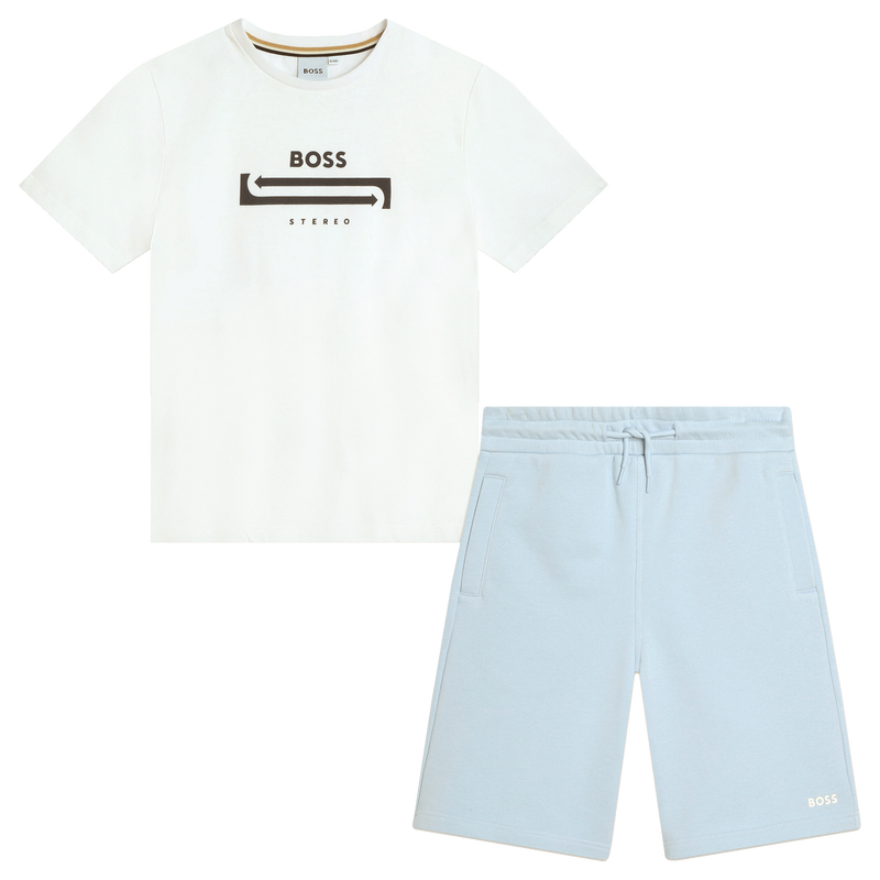 Cotton jersey set BOSS 
                    BOY