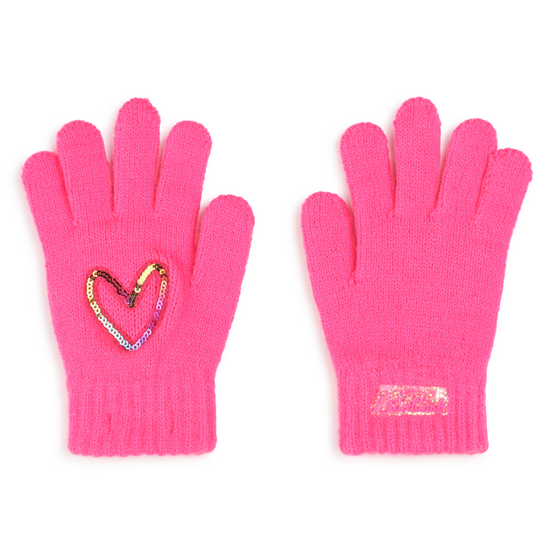Sequin Heart Gloves BILLIEBLUSH 
                    GIRL