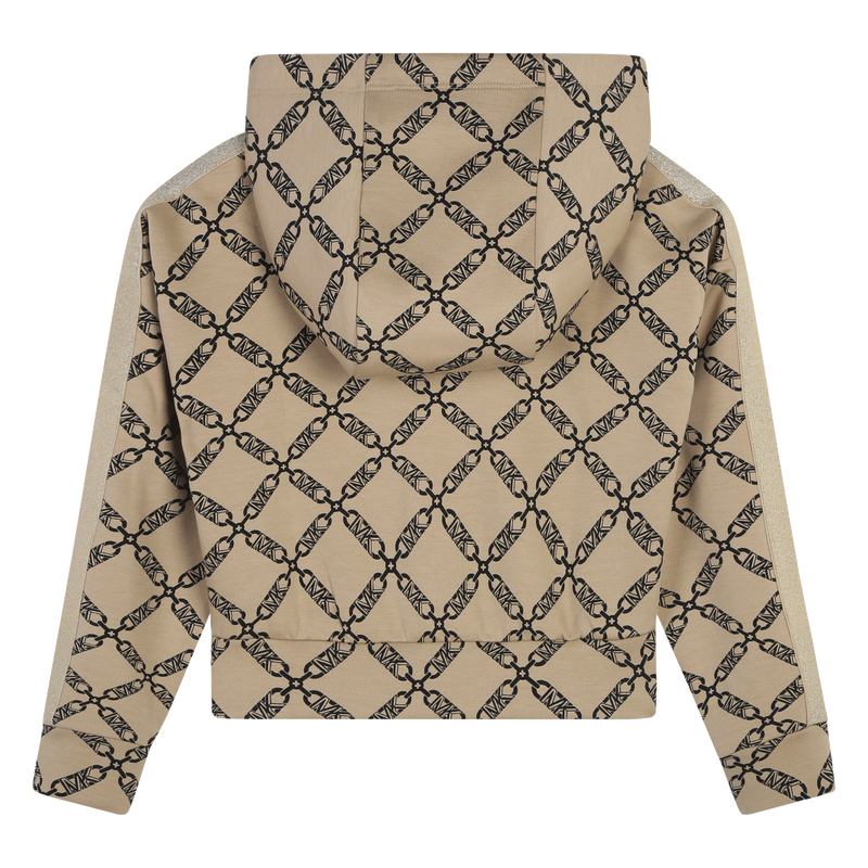 Zip-Up Hooded Cardigan MICHAEL KORS 
                    GIRL