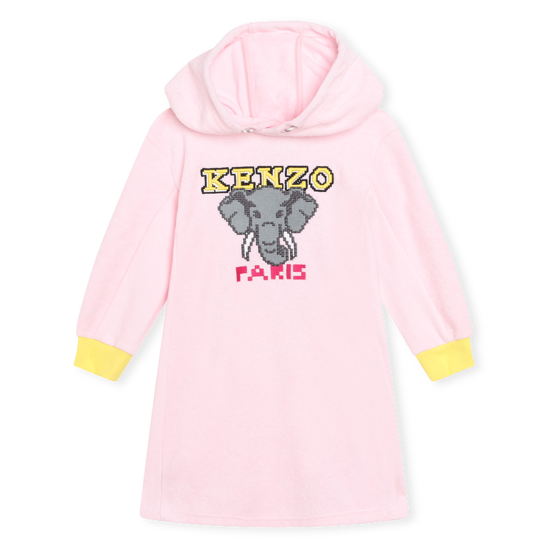 Terry cloth fleece dress KENZO KIDS 
                    GIRL