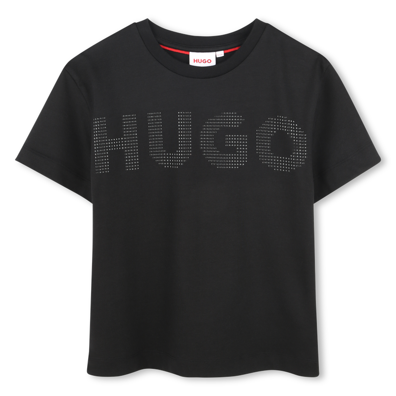 Studded Cotton Logo T-Shirt HUGO 
                    GIRL