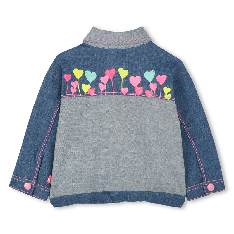 Denim jacket with prints BILLIEBLUSH 
                    GIRL