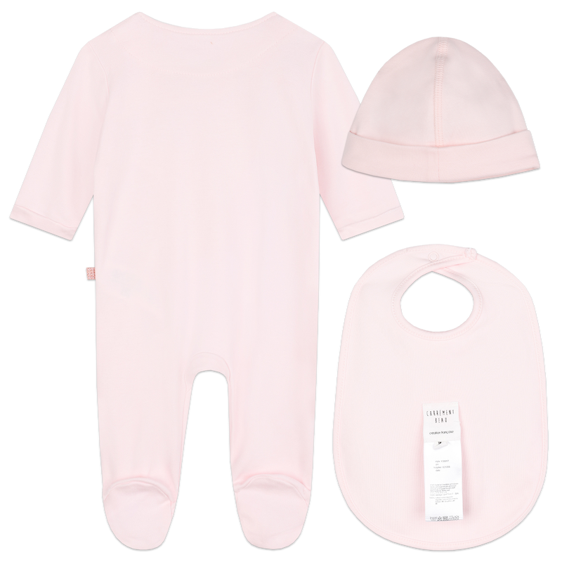Newborn ensemble gift set CARREMENT BEAU 
                    GIRL