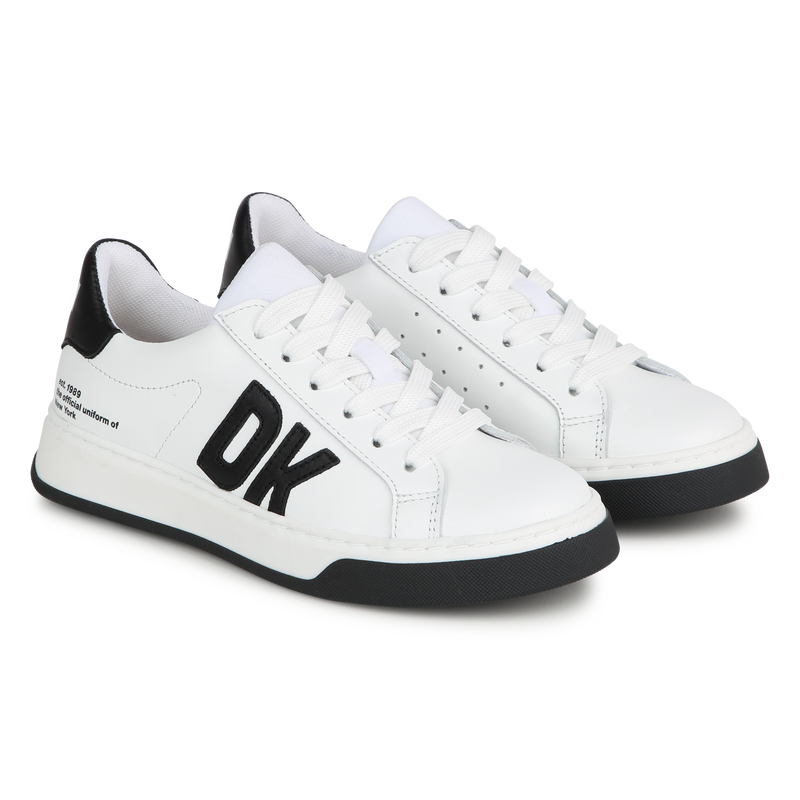 Leather lace-up sneakers DKNY 
                    UNISEX