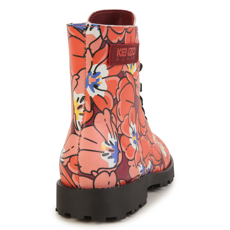 Lace-up leather boots KENZO KIDS 
                    UNISEX