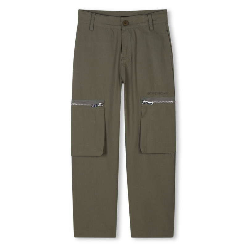 Cotton trousers with pockets GIVENCHY 
                    BOY