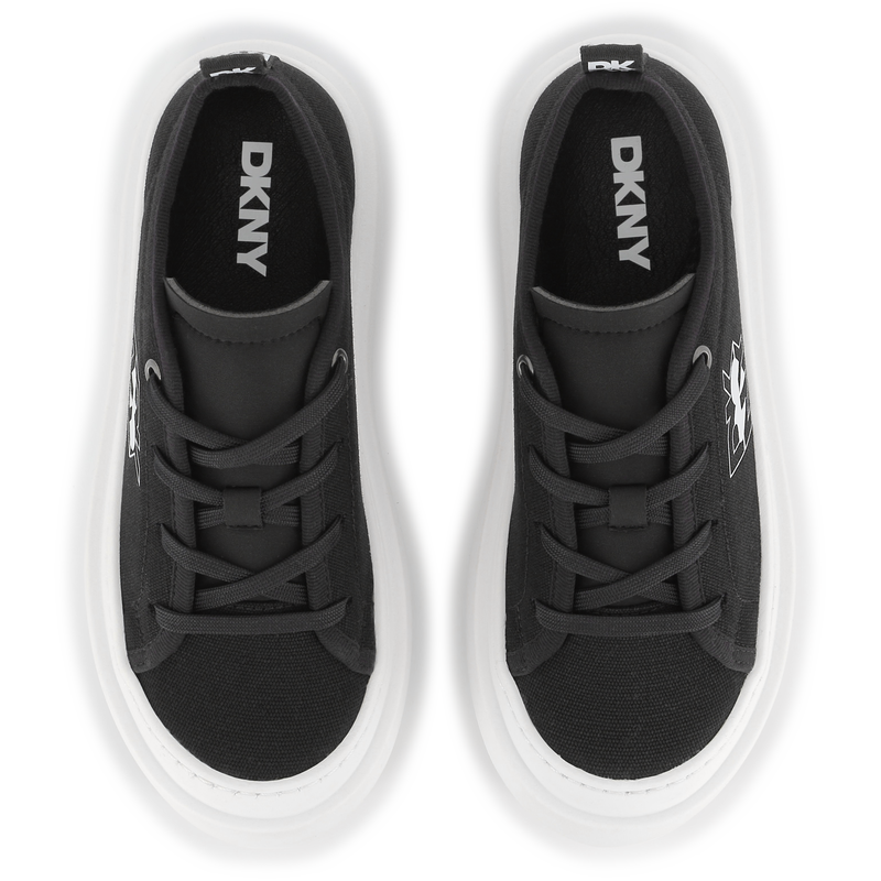 Lace-up canvas sneakers DKNY 
                    GIRL