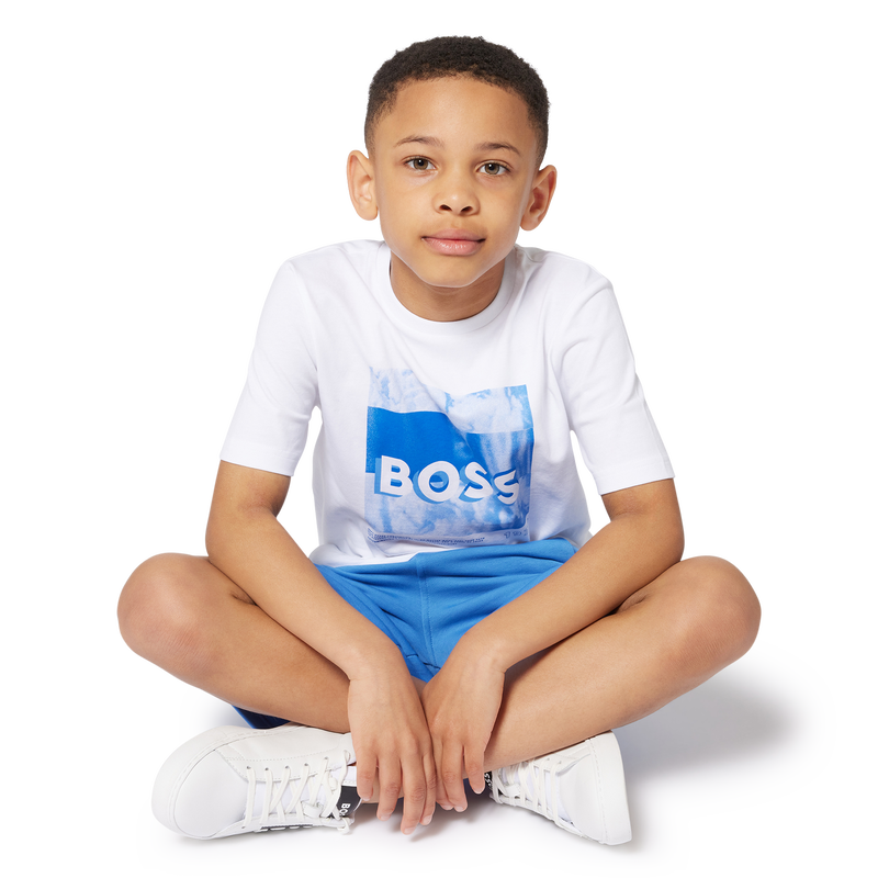 Short-sleeved cotton T-shirt BOSS 
                    BOY