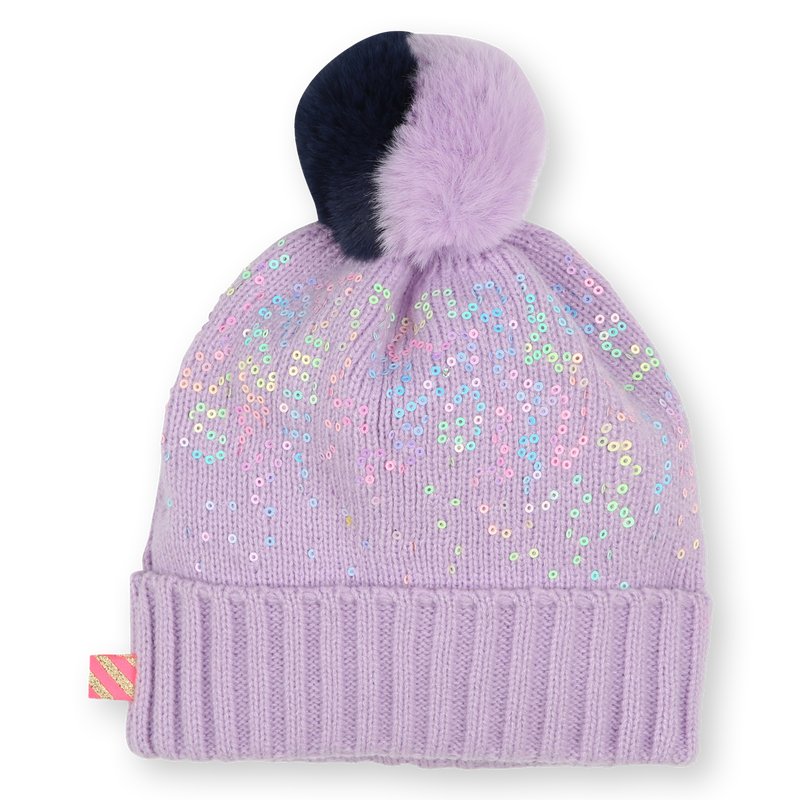 Sequin Pom-Pom Beanie BILLIEBLUSH 
                    GIRL
