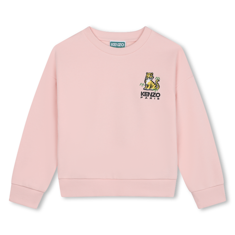 Cotton fleece sweatshirt KENZO KIDS 
                    GIRL