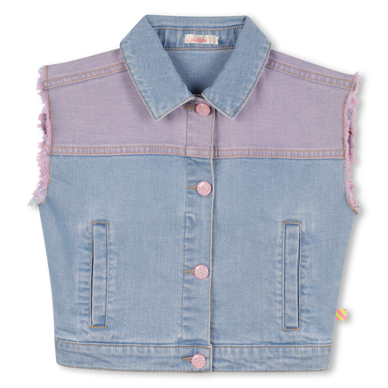 Two-tone denim vest BILLIEBLUSH 
                    GIRL